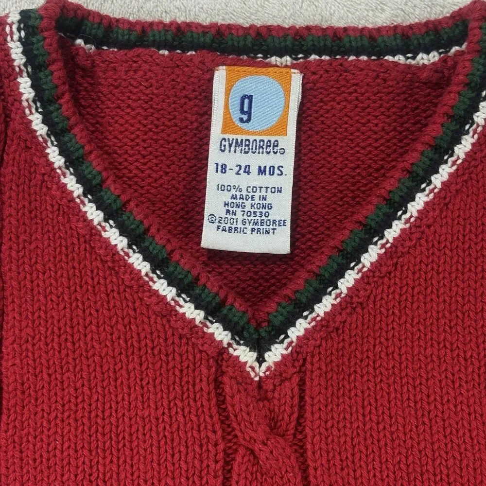 Vtg Y2K Gymboree 3 pc Holiday Cheer Boys 18M-24M Black Red Photos Church Attire